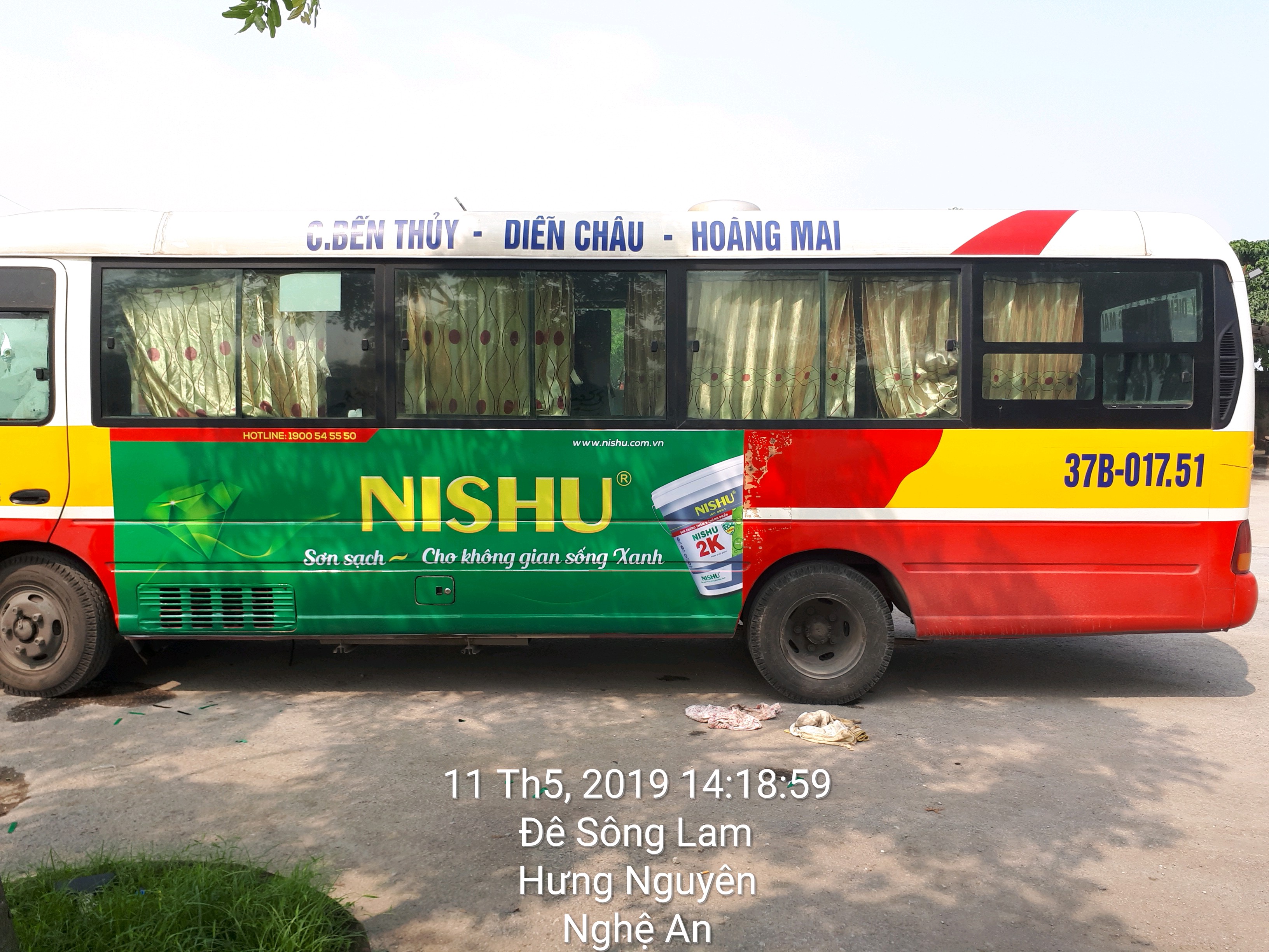 Quảng cáo xe bus tuyến 04 - Xe bus Nghệ An